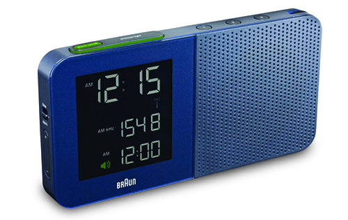 Braun Radiowecker Weiss Blau Funkwecker Uhr Radio Funkradiowecker 66023